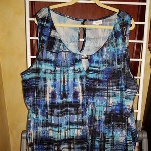 Calmning Blue Sleeveless Top